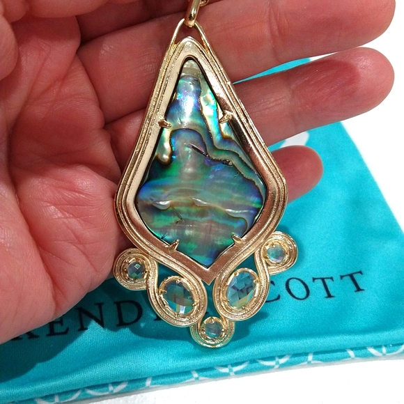 Kendra Scott Teresa Abalone Necklace - Picture 3 of 5